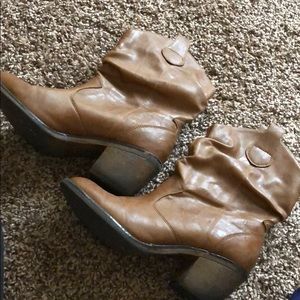 Brown cowboy boots